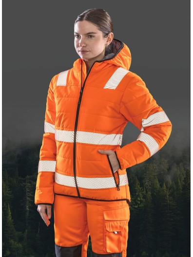 Bluso de segurana de material reciclado com acolchoado Ripstop - R500X