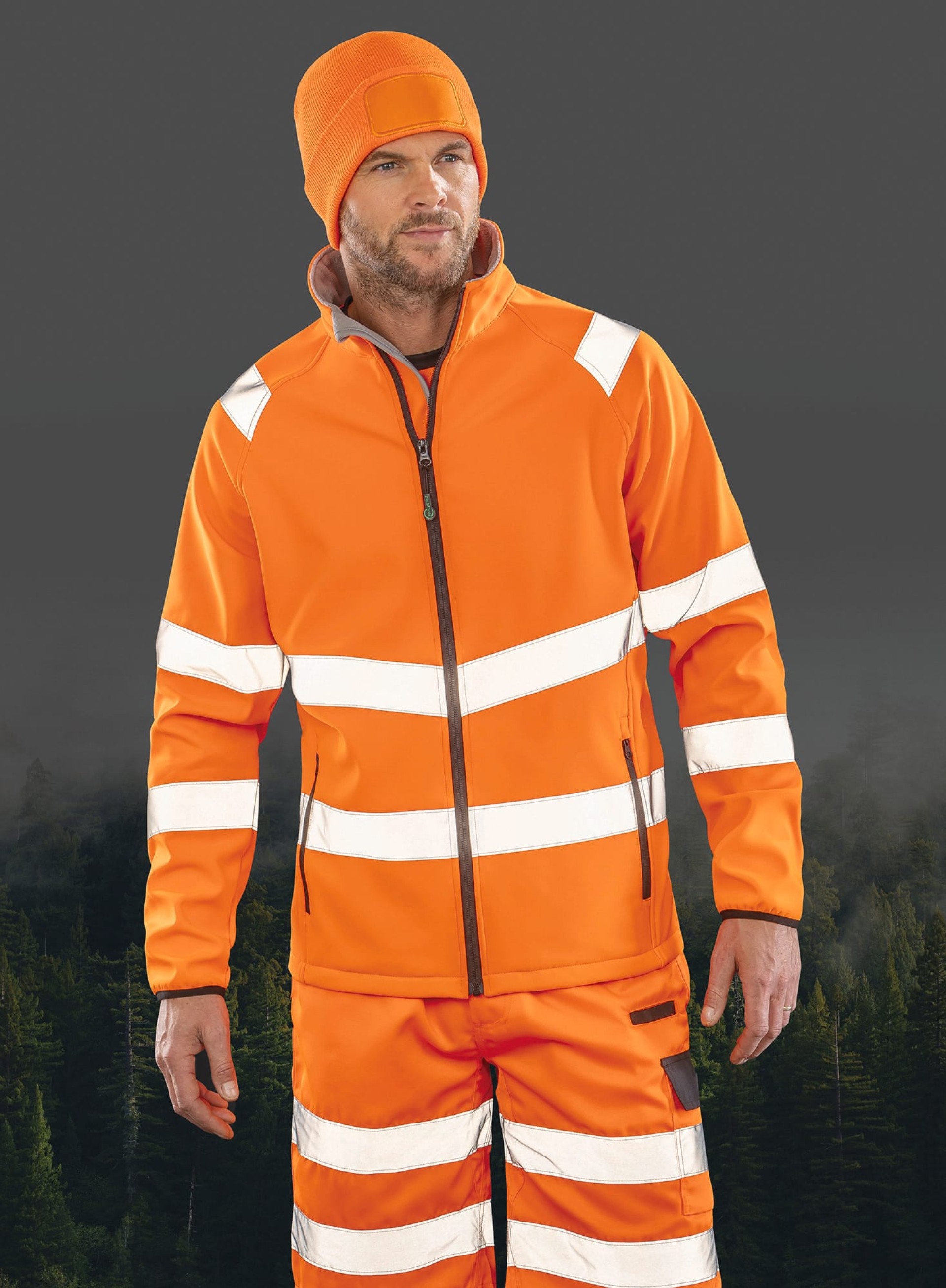 Blusão softshell reciclado de segurança - R505X