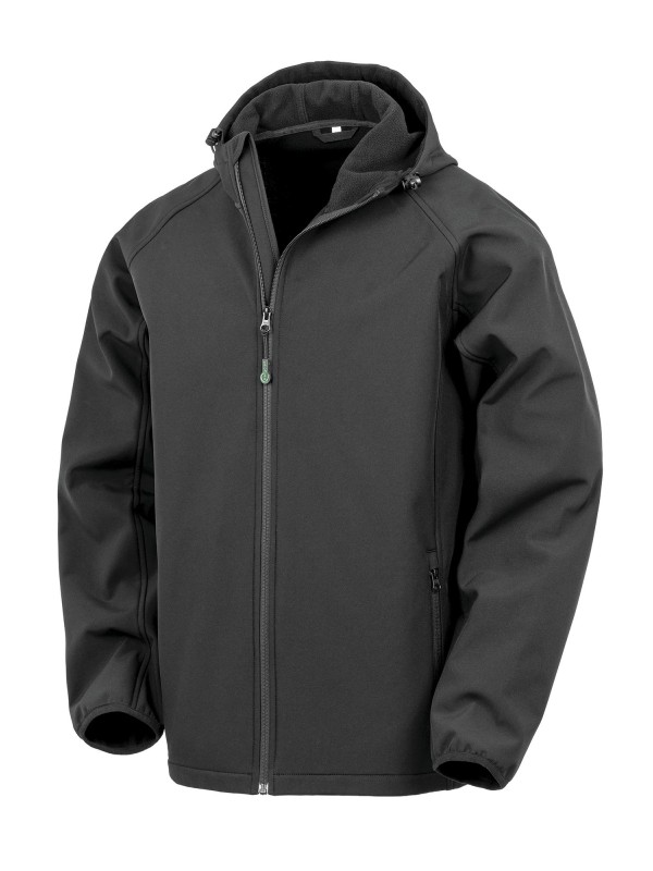 Bluso softshell reciclado 3 camadas com capuz - R911M