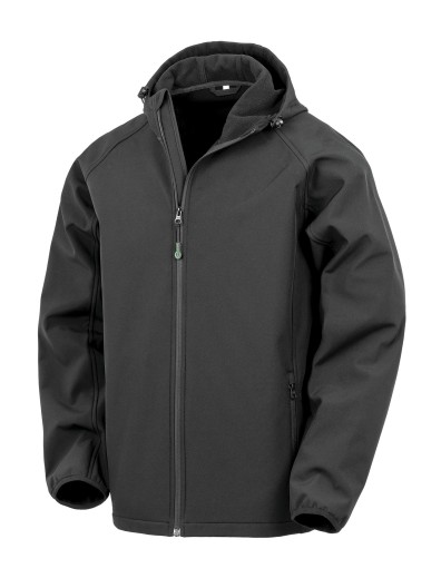 Bluso softshell reciclado 3 camadas com capuz - R911M