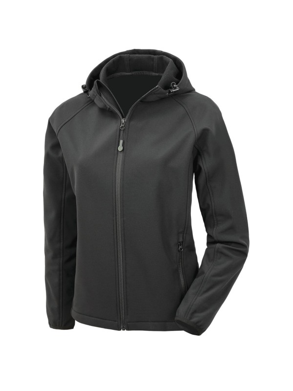 Bluso softshell reciclado 3 camadas com capuz - R911F