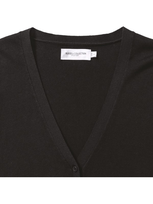 Casaco de malha com decote em V - RU715F