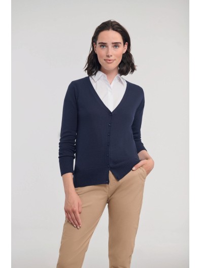 Casaco de malha com decote em V - RU715F