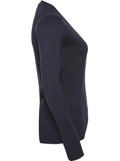 Casaco de malha com decote em V - RU715F