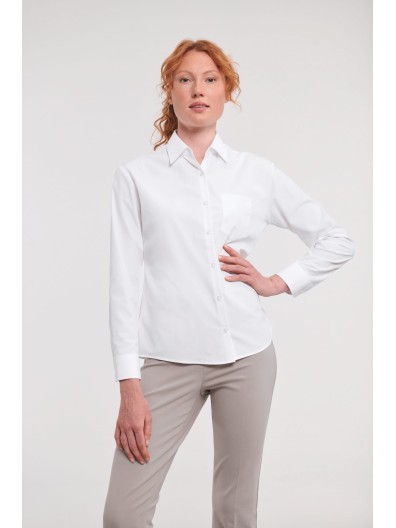 Camisa em popeline de manga comprida - RU934F