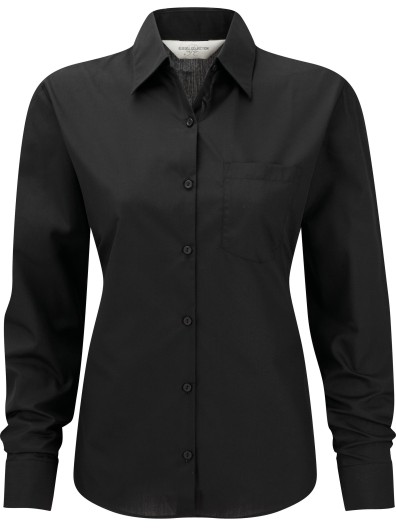 Camisa em popeline de manga comprida - RU934F