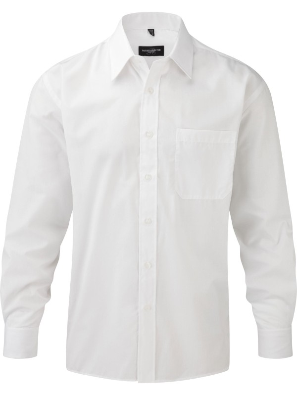 Camisa em popeline de manga comprida - RU934M