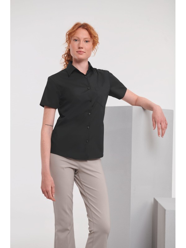 Camisa em popeline de manga curta - RU935F