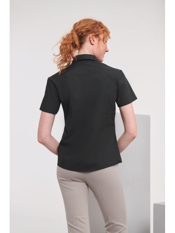 Camisa em popeline de manga curta - RU935F