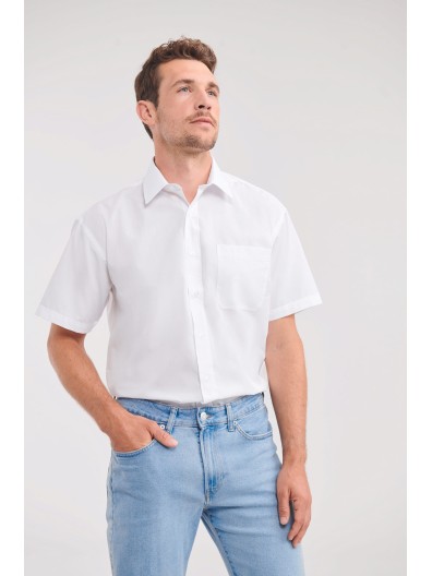 Camisa em popeline de manga curta - RU935M