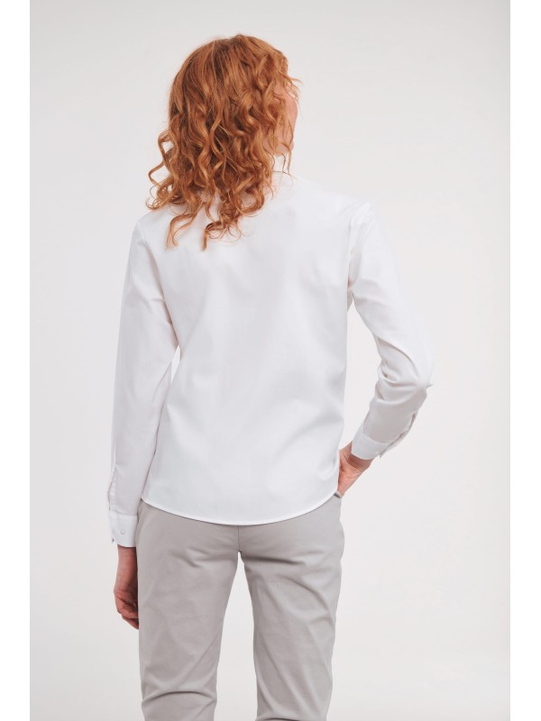 Camisa de manga comprida em popeline - RU936F