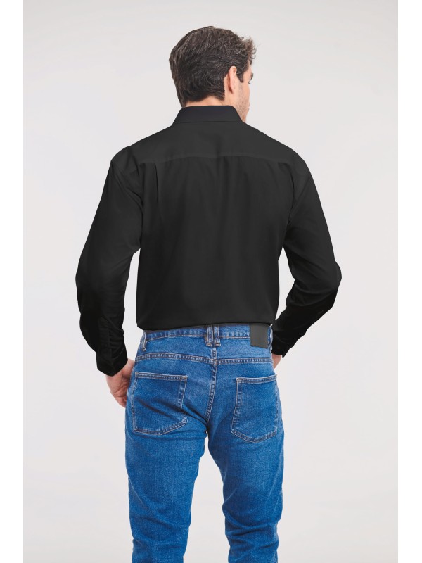 Camisa de manga comprida em popeline - RU936M