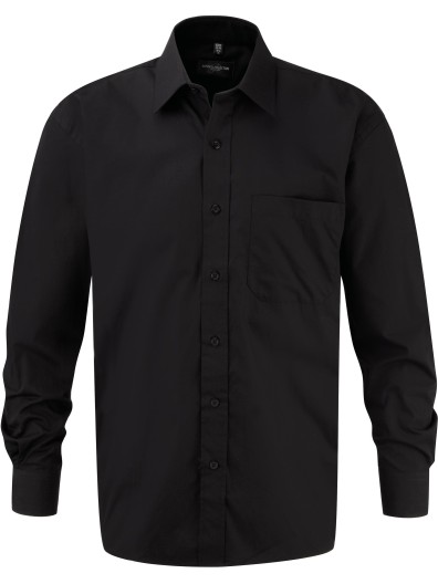 Camisa de manga comprida em popeline - RU936M