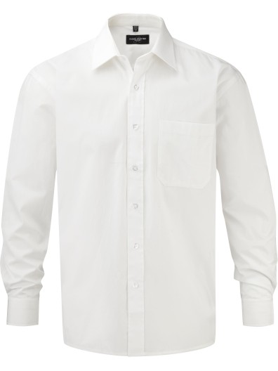 Camisa de manga comprida em popeline - RU936M