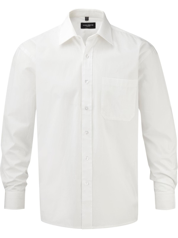Camisa de manga comprida em popeline - RU936M