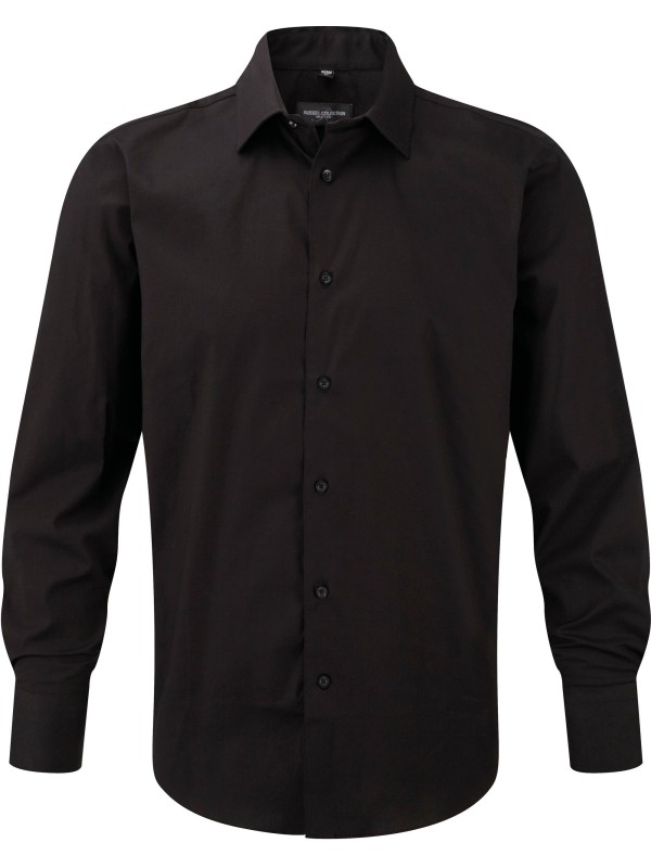 Camisa justa de manga comprida - RU946M