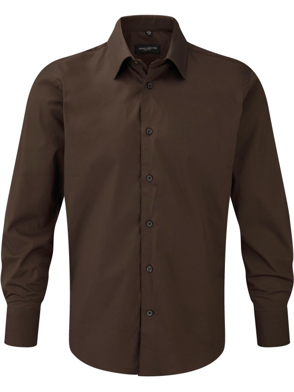 Camisa justa de manga comprida - RU946M