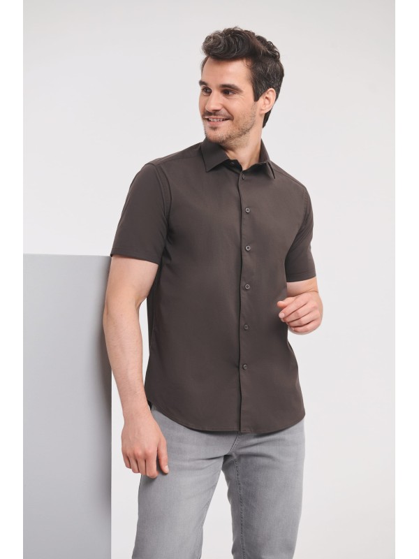 Camisa justa de manga curta - RU947M