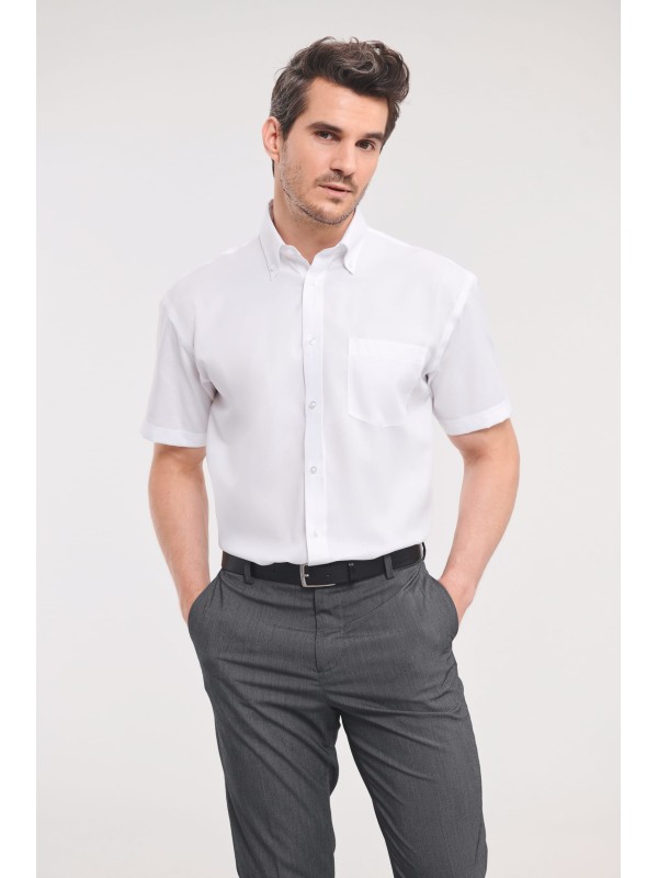 Camisa de manga curta que no precisa passar a ferro - RU957M