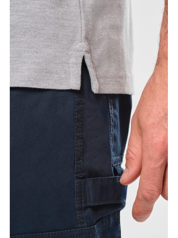 Polo com molas de press�o na gola de manga curta - WK225