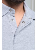 Polo com molas de press�o na gola de manga curta - WK225