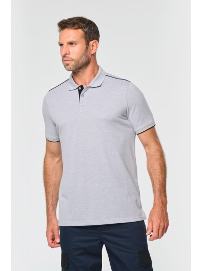 Polo com contraste de manga curta DAY TO DAY - WK270X