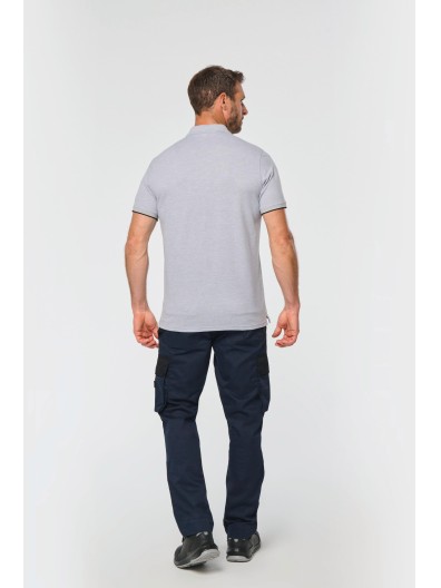 Polo com contraste de manga curta DAY TO DAY - WK270X