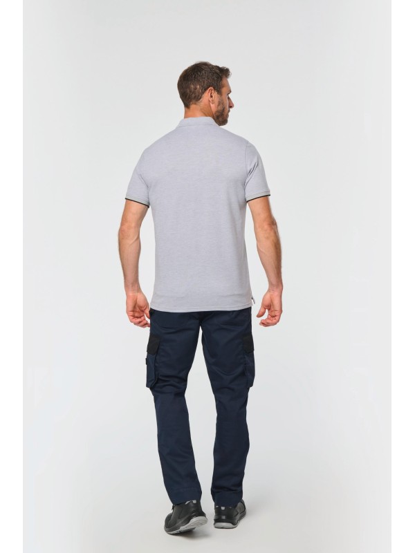 Polo com contraste de manga curta DAY TO DAY - WK270X