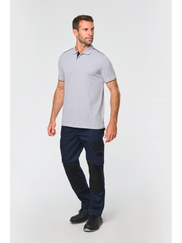 Polo com contraste de manga curta DAY TO DAY - WK270X