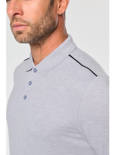 Polo com contraste de manga curta DAY TO DAY - WK270X