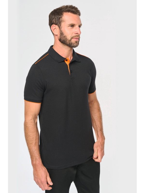 Polo com contraste de manga curta DAY TO DAY - WK270X