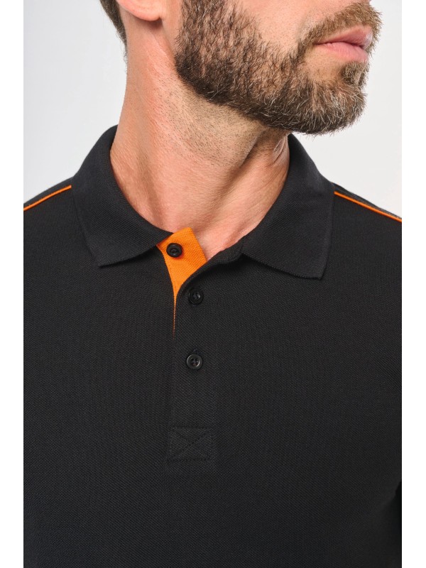 Polo com contraste de manga curta DAY TO DAY - WK270X