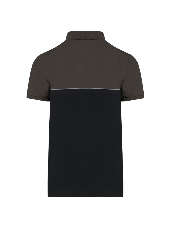 Polo bicolor de manga curta eco-respons�vel unissexo - WK210
