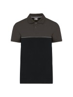 Polo bicolor de manga curta eco-responsvel unissexo - WK210X