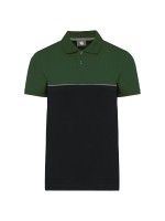 Polo bicolor de manga curta eco-respons�vel unissexo - WK210