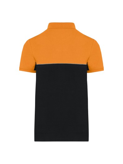 Polo bicolor de manga curta eco-respons�vel unissexo - WK210