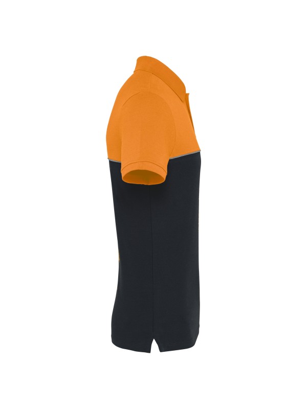 Polo bicolor de manga curta eco-respons�vel unissexo - WK210