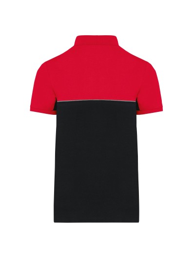 Polo bicolor de manga curta eco-respons�vel unissexo - WK210
