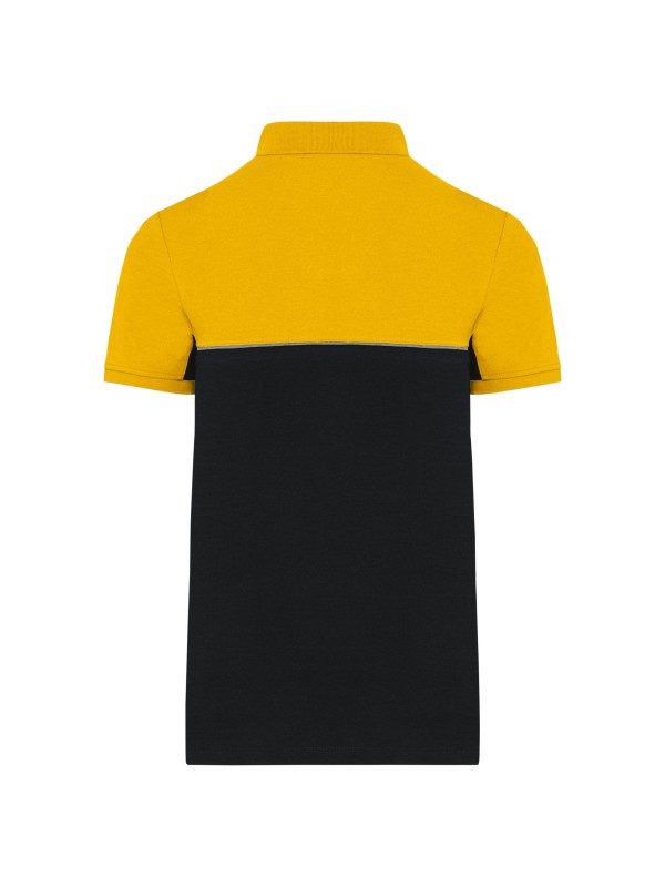 Polo bicolor de manga curta eco-respons�vel unissexo - WK210
