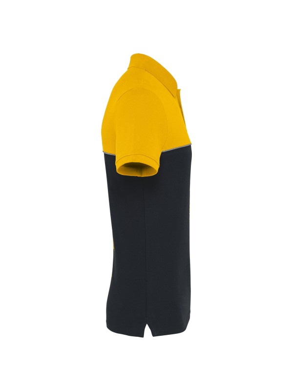 Polo bicolor de manga curta eco-respons�vel unissexo - WK210