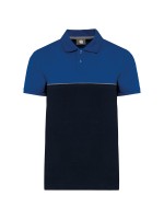 Polo bicolor de manga curta eco-respons�vel unissexo - WK210