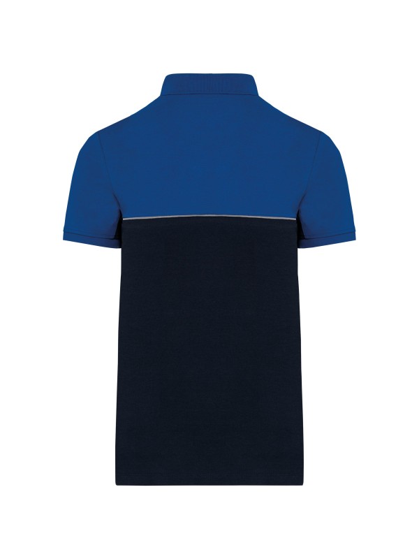 Polo bicolor de manga curta eco-respons�vel unissexo - WK210