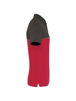 Polo bicolor de manga curta eco-respons�vel unissexo