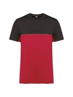 T-shirt bicolor eco-respons�vel de manga curta unissexo