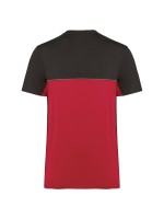 T-shirt bicolor eco-respons�vel de manga curta unissexo