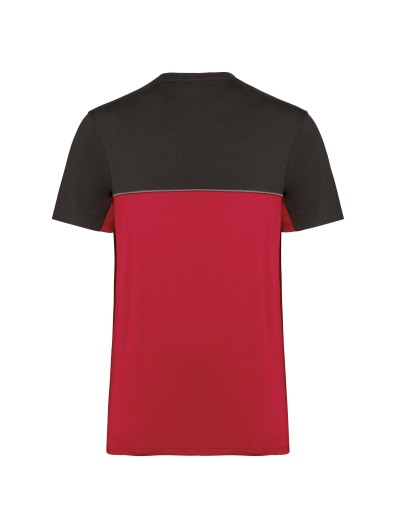 T-shirt bicolor eco-respons�vel de manga curta unissexo