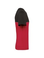 T-shirt bicolor eco-respons�vel de manga curta unissexo