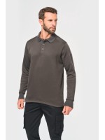 Sweatshirt com decote tipo polo - WK4000