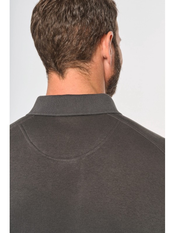 Sweatshirt com decote tipo polo - WK4000