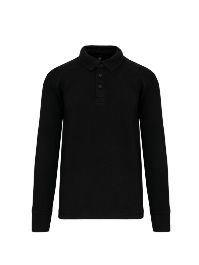 Sweatshirt com decote tipo polo - WK4000